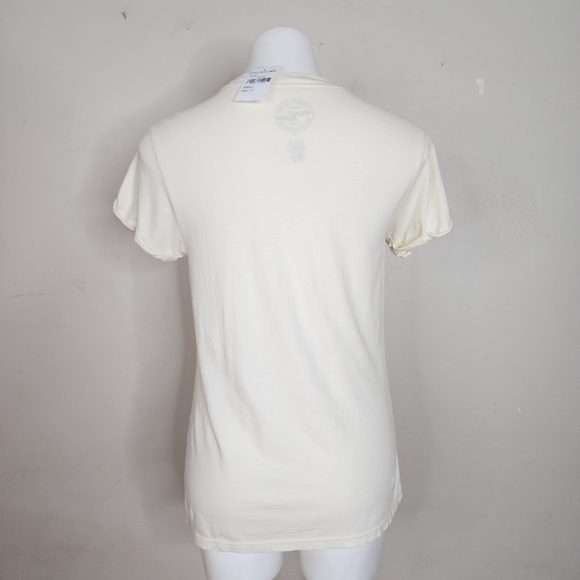 NWT‎ Project Karma Stay Wild Flower Child Crew Neck Tee Yellow Size Small - Picture 8 of 12